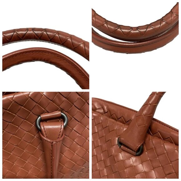 BOTTEGA VENETA Intrecciato - Red Leather Business Bag 723-082325 - Picture 7 of 14